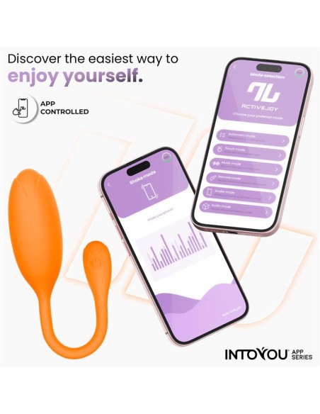 Logan Huevo Vibrador con APP Unibody Naranja