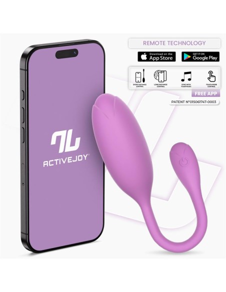 Logan Huevo Vibrador con APP Unibody Púrpura