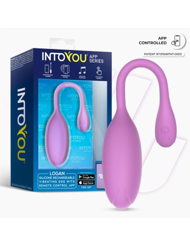 Logan Huevo Vibrador con APP Unibody Púrpura
