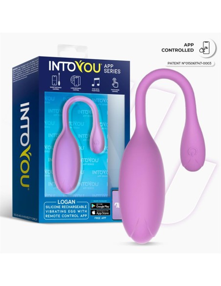 Logan Huevo Vibrador con APP Unibody Púrpura