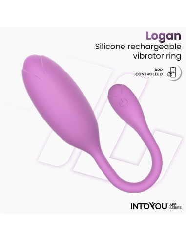 Logan Huevo Vibrador con APP Unibody Púrpura