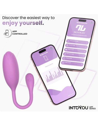 Logan Huevo Vibrador con APP Unibody Púrpura