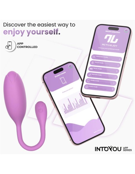 Logan Huevo Vibrador con APP Unibody Púrpura