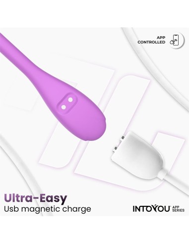 Logan Huevo Vibrador con APP Unibody Púrpura