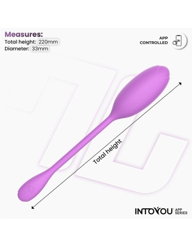 Logan Huevo Vibrador con APP Unibody Púrpura