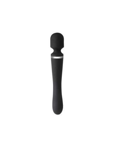 Masajeador 2 en 1 Silicona Negro