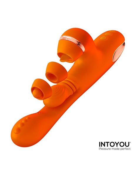 Ethan Vibrador Masaje 360º para el Punto G y Cabezales Intercambiables