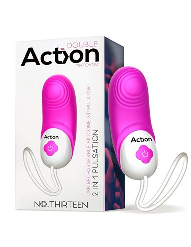 No. Thirteen Estimulador 2 in 1 con Vibración y Pulsación