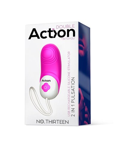 No. Thirteen Estimulador 2 in 1 con Vibración y Pulsación