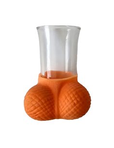 Chupito de Cristal con Testículos