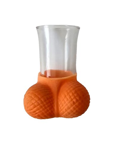 Chupito de Cristal con Testículos