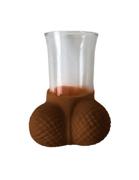 Chupito de Cristal con Testiculos Mulato