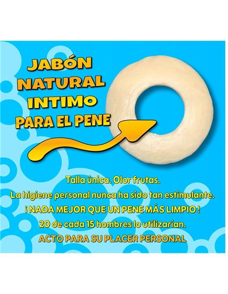 Jabón en Forma de Anillo para el Pene Amarillo