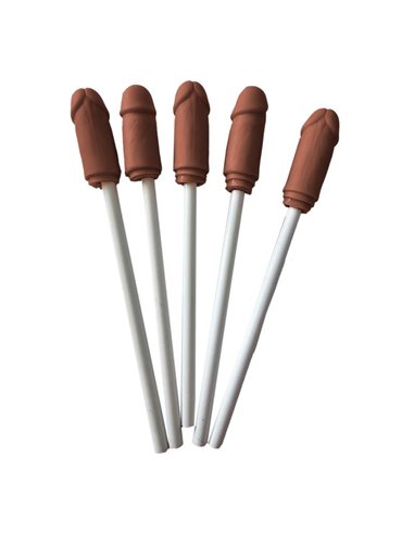 5 Lapiceros con la Punta de Pene Mulato