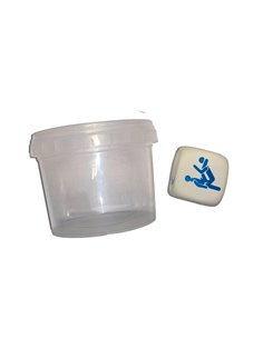 Dado Blanco de Posturas en Bote para Chicos