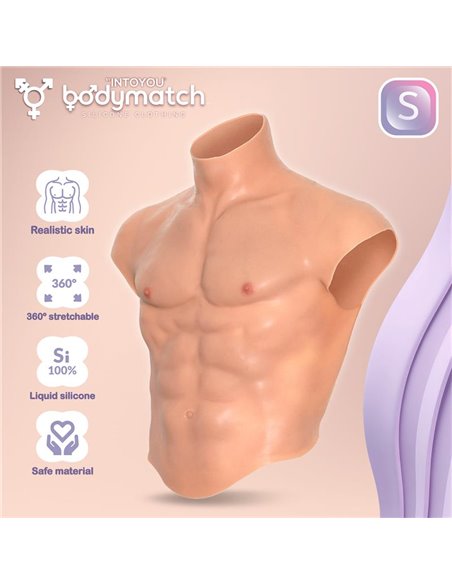 Boomax Traje Torso Masculino Hiperrealista Silicona Líquida Talla S