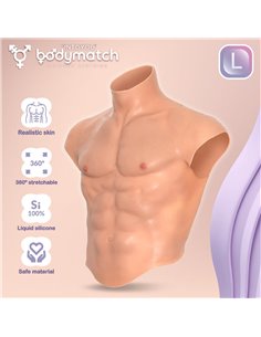 Boomax Traje Torso Masculino Hiperrealista Silicona Líquida Talla L 2