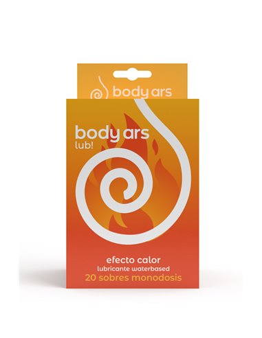 Caja Colgante 20u. sobres monodosis Gel BODY ARS Efecto Calor-Waterbased