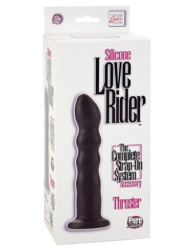 SILICONE LOVE RIDER THRUSTER - BLACK