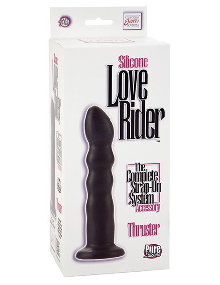 SILICONE LOVE RIDER THRUSTER - BLACK