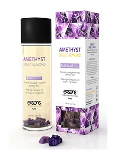 Relaxing Oil With Organic Ingredientes And Stones Amethyst Sweet Almond 100 ml.