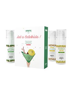WARMING GOURMET MASSAGE  OILS  LET.S CELEBRATE! 3 X 30ML