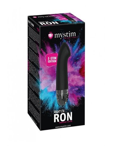 Mystim Right on Ron eStimVibrator, Black