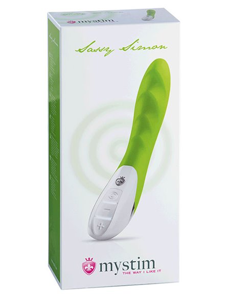 MYSTIM SASSY SIMON VIBRATOR, LUSTY LIME