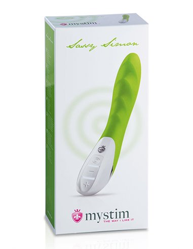 MYSTIM SASSY SIMON VIBRATOR, LUSTY LIME