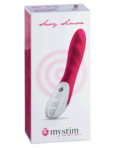 MYSTIM SASSY SIMON VIBRATOR, NAUGHTY PINK