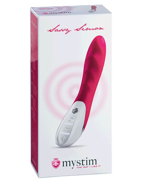 MYSTIM SASSY SIMON VIBRATOR, NAUGHTY PINK