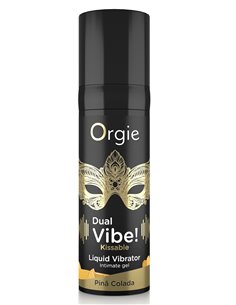 DUAL VIBE! PIN? COLADA KISSABLE LIQUID VIBRATOR