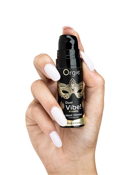 DUAL VIBE! PIN? COLADA KISSABLE LIQUID VIBRATOR