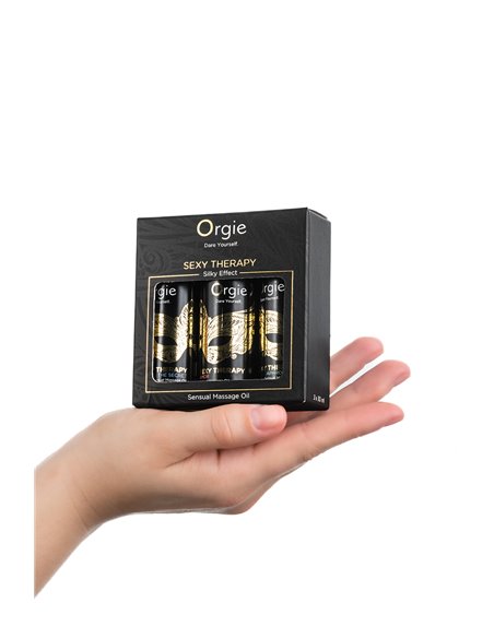 SEXY THERAPY SENSUAL MASSAGE OILS 3 x 30ml  Set Mini Size Collection