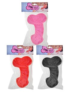 Esponja Baño Pene 3 Colores Surtidos