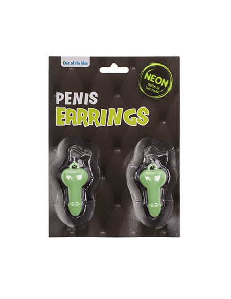 PENDIENTES PENE GLOW IN THE DARK