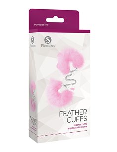 Feather Cuffs Pink 2