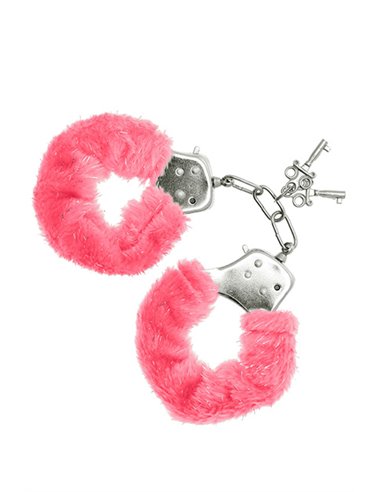 Furry Cuffs Pink
