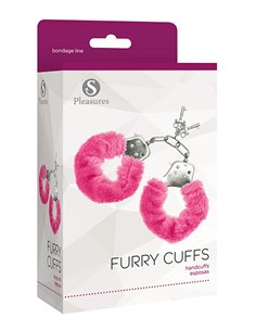 Furry Cuffs Pink 2