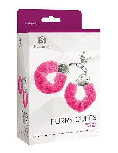 Furry Cuffs Pink