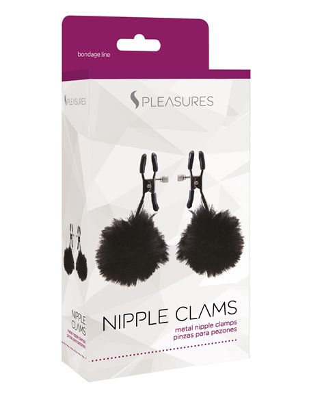 Nipple Clams - PomPom Black
