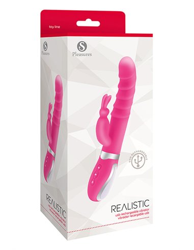 Realistic Vibrator Hot Pink