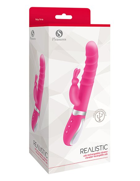 Realistic Vibrator Hot Pink