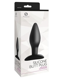 Silicone Butt Plug Large Black 2