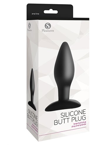 Silicone Butt Plug Large Black