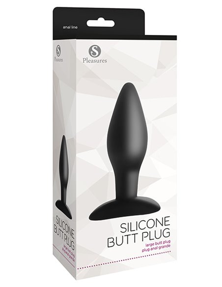 Silicone Butt Plug Large Black