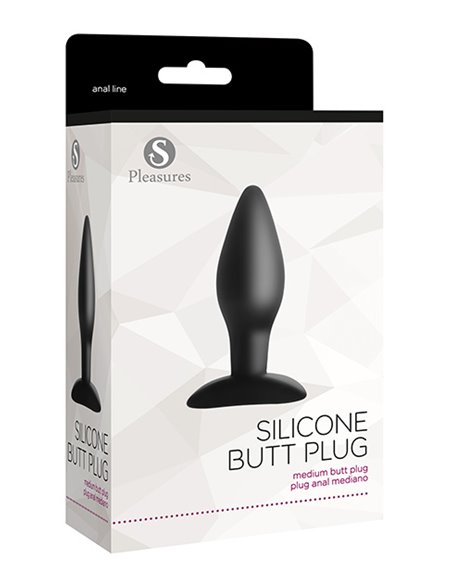Silicone Butt Plug Medium Black