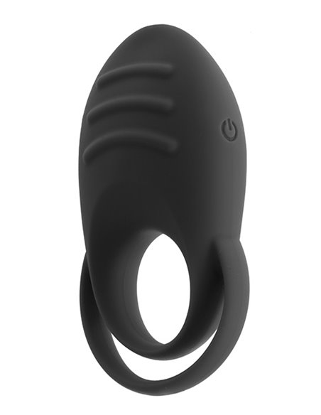 DUAL COCK RING - BLACK