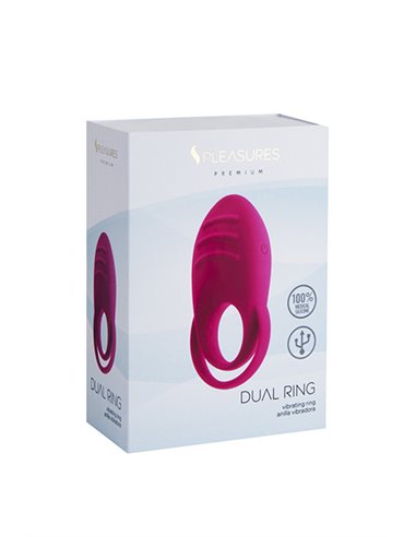 DUAL COCK RING - RED