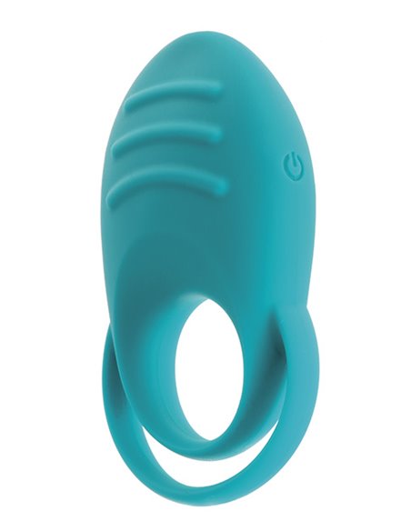 DUAL COCK RING - TURQUOISE